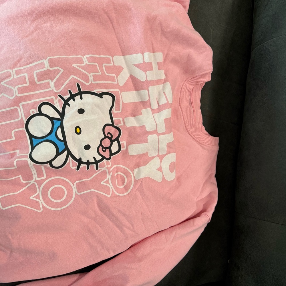Hello Kitty Pink Crew Neck Sweater